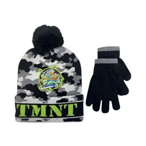 NWT ABG Accessories - Boys TMNT Hat and Gloves (One Size)